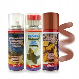 Pianka ze Szczotką Spray Jasny Brąz do Zamszu i Impregnat Palc Zestaw 3w1 - Środki do obuwia i ubrań Pianka ze Szczotką Spray Jasny Brąz do Zamszu i Impregnat Palc Zestaw 3w1 - Środki do obuwia i ubrań - miniaturka - grafika 1