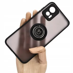 Bizon Etui Case Hybrid Ring do Moto Edge 30 Neo czarne - Etui i futerały do telefonów - miniaturka - grafika 1