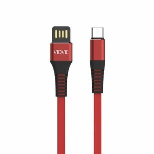 Kabel VIDVIE CB439 USB/Micro 2.4A, 1m czerwony - Kable USB - miniaturka - grafika 1