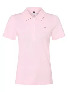 Tommy Hilfiger - Damska koszulka polo, różowy - Koszulki i topy damskie - miniaturka - grafika 1