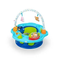 Leżaczki i huśtawki - Bright Starts, Disney Baby Findet Nemo SuperSeat zabawny fotelik dziecięcy do siedzenia, zabawy i jedzenia, dla dzieci w wieku od 4 miesięcy do 4 lat, niebieski - miniaturka - grafika 1