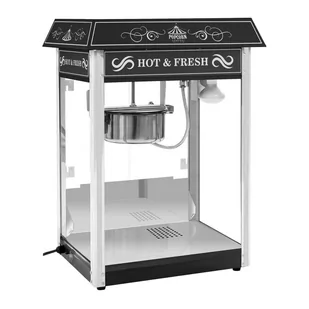 Royal Catering Maszyna do popcornu - wózek - czarna + Żarówka LED RGB - Inne urządzenia gastronomiczne - miniaturka - grafika 3