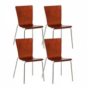 Krzesła - Krzesło drewniane CALGARY, orzech - miniaturka - grafika 1