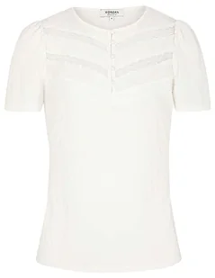 Morgan damski top DLINA Ecru TM, Off White, M - Koszulki i topy damskie - miniaturka - grafika 1
