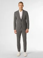 Garnitury - Finshley & Harding London Męski garnitur Mężczyźni Slim Fit szary marmurkowy, 44 - miniaturka - grafika 1