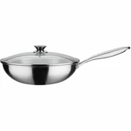 Patelnie - Patelnia Wok GSW 868402 Stal nierdzewna Srebrzysty Ø 32 cm - miniaturka - grafika 1