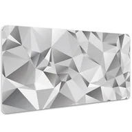 Podkładki na biurko - Mata ochronna na biurko Abstrakcja szara 100x50 cm, Dywanomat - miniaturka - grafika 1
