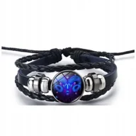 Bransoletki - Zodiakalna Bransoletka Baran Pleciona Regulowana Biżuteria Unisex - miniaturka - grafika 1