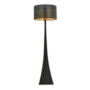 Lampy stojące - Emibig ESTRELLA LP1 BLACK/GOLD 1156/LP1 lampa podłogowa oryginalny design duży abażur 1156/LP1 - miniaturka - grafika 1