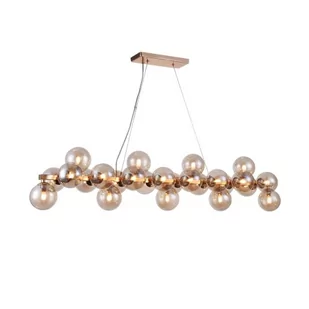 Maytoni LAMPA wisząca DALLAS MOD547PL-25G Maytoni szklana OPRAWA zwis kule balls bursztynowe MOD547PL-25G - Lampy sufitowe - miniaturka - grafika 1