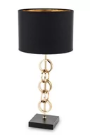 Lampy stojące - Lampka złoto czarna glamour lampka nocna 55x25 143496 - miniaturka - grafika 1