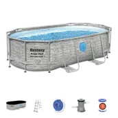 Baseny ogrodowe - Bestway Basen ogrodowy stelażowy 427 x 250 x 100 cm 12w1 56714N 56714N - miniaturka - grafika 1