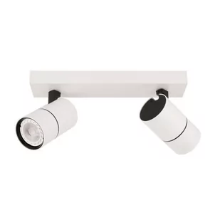 Italux Plafon LAMPA sufitowa LACONI SPL-2813-2B-WH metalowa OPRAWA regulowane reflektorki na listwie białe czarne SPL-2813-2B-WH - Lampy sufitowe - miniaturka - grafika 1