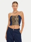 Koszulki i topy damskie - Noisy May Top 27033511 Granatowy Slim Fit - miniaturka - grafika 1