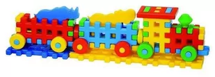 Wiky WIKY Zestaw klocków Lokomotywa  plastikowy - Klocki - miniaturka - grafika 1