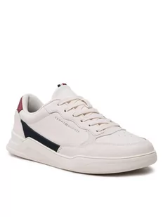 Tommy Hilfiger Sneakersy Elevated Cupsole Leather FM0FM04490 Biały - Sneakersy męskie - miniaturka - grafika 1