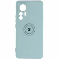 Etui i futerały do telefonów - Bizon Etui Case Silicone Ring do Xiaomi 12T/12T Pro turkusowe - miniaturka - grafika 1