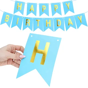 Baner Na Urodziny Dekoracyjny Ozdobny Girlanda Urodzinowa Ozdoba Wisząca - Dekoracje sali Baner Na Urodziny Dekoracyjny Ozdobny Girlanda Urodzinowa Ozdoba Wisząca - Dekoracje sali - miniaturka - grafika 1