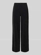Spodnie damskie - Spodnie z szeroką nogawką i elastycznym pasem model ‘BERLIN’ - miniaturka - grafika 1