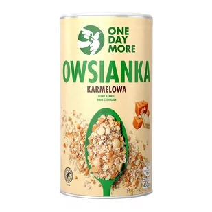 Owsianka Karmelowa OneDayMore 450g tuba - Płatki śniadaniowe i musli - miniaturka - grafika 1