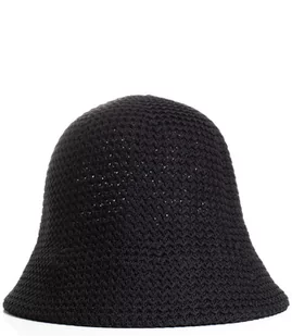 Kapelusz słomkowy pleciony BUCKET HAT - Czapki damskie - miniaturka - grafika 1