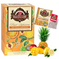 Herbata - BASILUR Fruit Infusions - Owocowa herbata bezkofeinowa z aromatem owoców tropikalnych i cytrusów, w saszetkach 20 x 2 g x1 - miniaturka - grafika 1