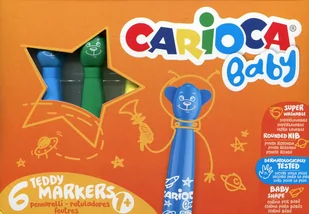 Carioca Flamastry Misiaki 6 kolorów bls - Przybory szkolne - miniaturka - grafika 2