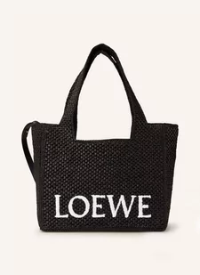 Loewe Torba Shopper Font Tote Medium schwarz - Torebki damskie - miniaturka - grafika 1