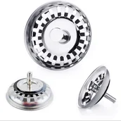 Korki do umywalek - szt. 79 mm sitko do zlewu kuchennego ze stali nierdzewnej, osłona kosza filtra, korek odpływowy, zatyczka do zlewu, zamienna osłona durszlaka kuchenne - miniaturka - grafika 1