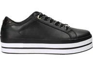 Sneakersy damskie - Tommy Hilfiger Sneakersy FW0FW05216 37 Croc Print Leater Sneaker - miniaturka - grafika 1