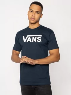 Koszulki męskie - Vans T-Shirt Classic VN000GGGNAV1 Granatowy Classic Fit - grafika 1