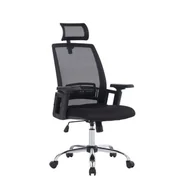 Fotele i krzesła biurowe - Fotel biurowy OFFICE PRODUCTS Mykonos czarny - miniaturka - grafika 1
