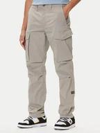 Spodnie męskie - G-Star Raw Spodnie materiałowe Core D24309-E070 Beżowy Regular Fit - miniaturka - grafika 1