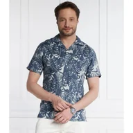 Koszule męskie - Tommy Hilfiger Lniana koszula W-DIFFUSED FOLIAGE | Regular Fit - miniaturka - grafika 1