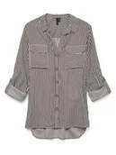 Koszule damskie - Vero Moda Koszula w kolorze bordowo-białym - miniaturka - grafika 1