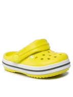 Buty dla dziewczynek - Crocs Klapki Crocband Clog T 207005-725 Żółty - miniaturka - grafika 1