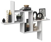 Półki do salonu - Lumarko Regał Wiszący Ścienny Półki Fiesta Biel Mat - miniaturka - grafika 1