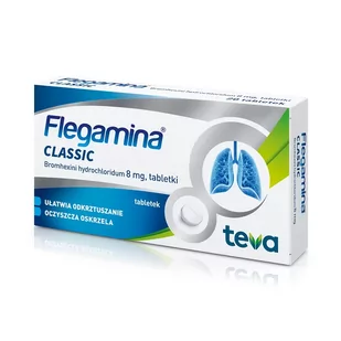 Flegamina Classic 8 mg 20 tabletek - Przeziębienie i grypa - miniaturka - grafika 1