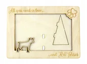 Ramki na zdjęcia - Rat Terrier ramka na zdjęcie z psem grawer - miniaturka - grafika 1