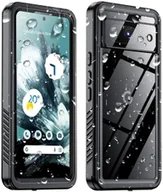 Etui i futerały do telefonów - Etui Supero wodoodporne pancerne do Google Pixel 8, przezroczyste z czarną ramką - miniaturka - grafika 1