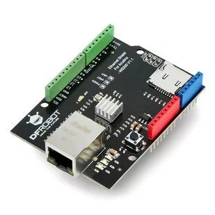 DFRobot Ethernet Shield - W5200 v1.1 z czytnikiem kart microSD - nakładka do Arduino - Podzespoły elektroniczne - miniaturka - grafika 1