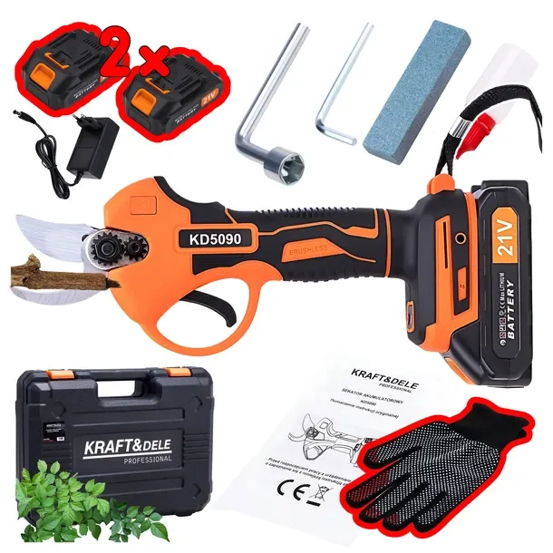 Sekator akumulatorowy kraft&dele kd5090 2×21v 2ah sk5 120/min walizka