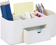 Przyborniki na biurko - Pudełko PRZYBORNIK Organizer na Biurko Eko-Skóra - miniaturka - grafika 1