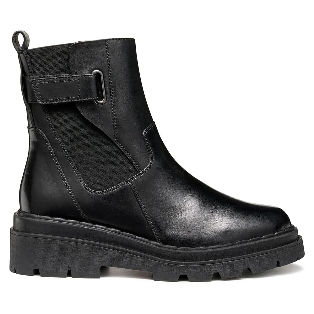 Geox Damskie buty D FELLENY Ankle, czarne, 40 EU, czarny, 40 EU
