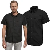 Odzież taktyczna i umundurowanie - Koszula z krótkim rękawem BRANDIT Roadstar - czarna  3XL - miniaturka - grafika 1