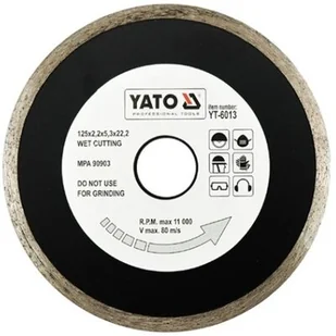 Yato tarcza tnąca pełna 125mm - 6013 - Tarcze do pił - miniaturka - grafika 1