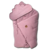 Otulacze - Hi Little One, Kołderka z podusią i Rożek z oddychającej bawełny organicznej, GOTS QUILT BABY HORN BLUSH - miniaturka - grafika 1