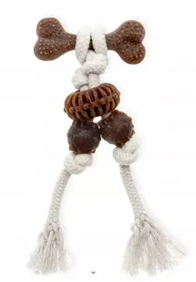 ECOMFY Zabawka Dental Toother Eco Woody 20 cm - Kość - Zabawki dla psów - miniaturka - grafika 1