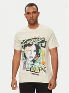 Koszulki męskie - Guess T-Shirt M4GI49 KBW41 Beżowy Slim Fit - miniaturka - grafika 1