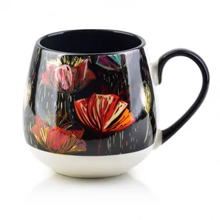 AffekDesign Porcelanowy kubek czarny 9442GY 9442GY SAM ONE SIZE - Kubki - miniaturka - grafika 1